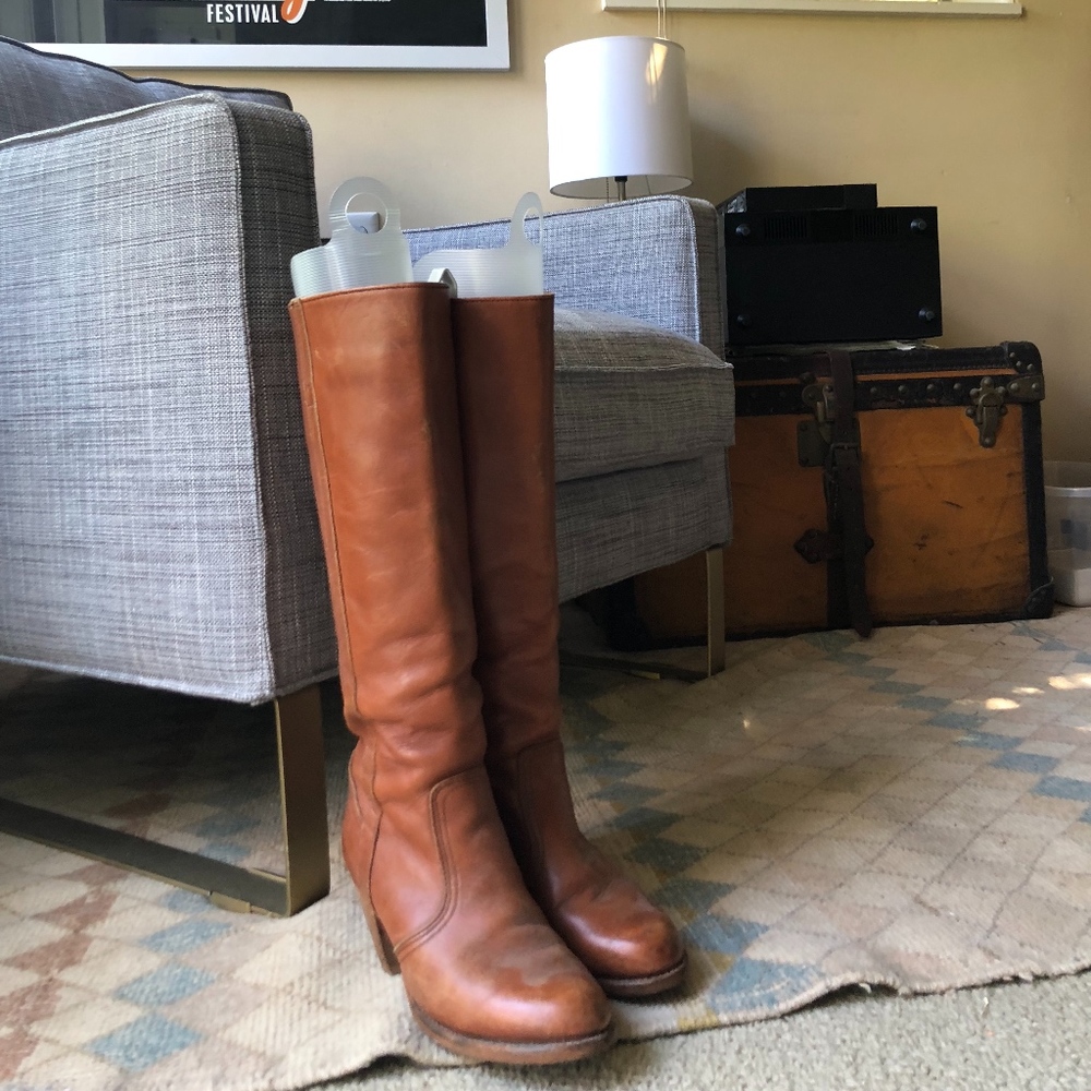 Classic Leather Heeled Boots